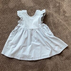 Hanna Andersson Light Blue Ruffle Sleeve Dress